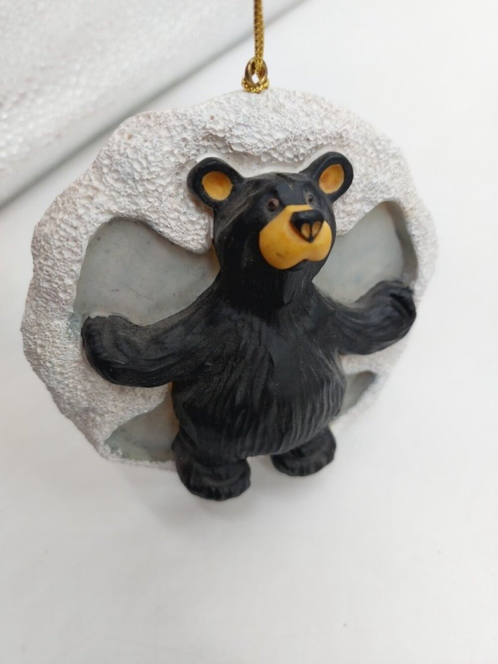 Bearfoots Bears By Jeff Fleming Ornament 101/8096 Snow Angel Fun Round